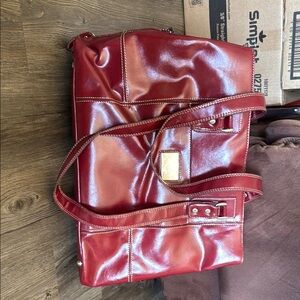 Franklin Covey Shiny Red Bag